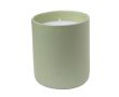Bougie parfum vanille dans un élégant pot en céramique couleur vert