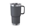 Mug en inox à double paroi avec anse rigide 600ml couleur gris