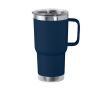 Mug en inox à double paroi avec anse rigide 600ml couleur bleu marine