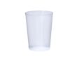 Gobelet réutilisable en plastique translucide 600ml couleur transparent