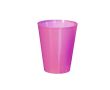 Gobelet réutilisable en plusieurs coloris translucide 500ml couleur rose