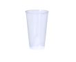 Gobelet réutilisable en plastique translucide 450ml couleur transparent