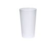 Gobelet réutilisable en plastique translucide 330ml couleur transparent