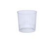 Gobelet bas réutilisable en plastique translucide 330ml couleur transparent