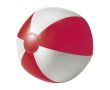 Ballon de plage en PVC bicolore, coloris au choix couleur rouge