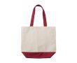 Sac en coton à couleur assortie et poche intérieure 280 g/m² couleur rouge