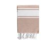 Pareo bicolor en coton et polyester pour 2 personnes 200 g/m2 couleur beige