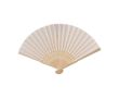 Eventail en bambou avec motifs décoratifs sur la base des baguettes couleur naturel