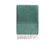 Pareo serviette monochrome en coton recyclé et bio 200 g/m2 couleur vert