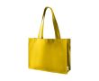 Sac cabas en coton recyclé avec poignées longues 300 g/m2 couleur jaune