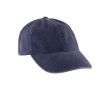 Casquette en coton à 100%, style décontracté avec effet lavé 260 g/m2 couleur bleu marine