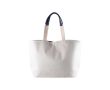 Sac en coton recyclé avec fermeture à pression 280 g/m2 couleur bleu marine