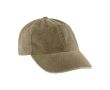 Casquette en coton à 100%, style décontracté avec effet lavé 260 g/m2 couleur taupe