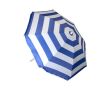Parasol de plage en nylon avec design bicolore Ø180 couleur blanc/bleu