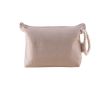 Trousse en coton recyclé avec épaisse poignée en corde 300 g/m2 couleur beige