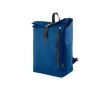 Sac à dos roll-top en polyester, fermeture éclair verticale à l'avant couleur bleu marine