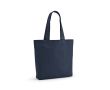 Sac de courses en coton et polyester recyclés 220 g/m² couleur bleu marine