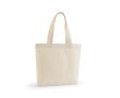Sac de courses en coton et polyester recyclés 220 g/m² couleur naturel