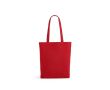 Sac en coton et polyester recyclés à anses longues 280 g/m² couleur rouge
