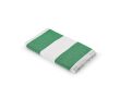 Serviette de plage rayée 80x160 cm en coton recyclé 350 g/m² couleur vert