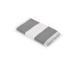 Serviette de plage rayée 80x160 cm en coton recyclé 350 g/m² couleur gris