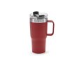 Mug isotherme en inox recyclé à clapet rotatif 490 ml couleur bordeaux