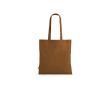Sac de courses en coton recyclé à anses longues 140 g/m² couleur marron
