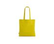 Sac de courses en coton recyclé à anses longues 140 g/m² couleur jaune