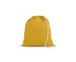 Sac ficelle écologique en coton recyclé et RPET 140 g/m² couleur jaune