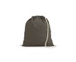 Sac ficelle écologique en coton recyclé et RPET 140 g/m² couleur gris
