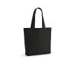 Sac de courses en coton et polyester recyclés 220 g/m² couleur noir
