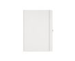 Carnet A4 ligné à couverture rigide en papier recyclé couleur blanc