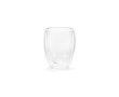 Tasse en verre borosilicaté double paroi sans anses 300 ml couleur transparent