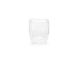 Tasse en verre borosilicaté double paroi sans anses 220 ml couleur transparent