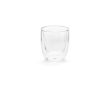 Tasse en verre borosilicaté double paroi sans anses 60 ml couleur transparent
