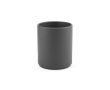 Mug en céramique à finition mate élégante sans anses 290 ml couleur gris foncé