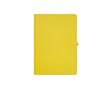 Carnet A4 ligné à couverture rigide en papier recyclé couleur jaune foncé