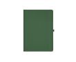 Carnet A4 ligné à couverture rigide en papier recyclé couleur vert foncé