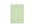 Carnet A4 ligné à couverture rigide en papier recyclé couleur vert pastel
