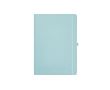 Carnet A4 ligné à couverture rigide en papier recyclé couleur bleu pastel
