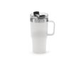 Mug isotherme en inox recyclé à clapet rotatif 490 ml couleur blanc