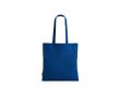 Sac de courses en coton recyclé à anses longues 140 g/m² couleur bleu roi
