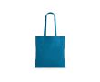 Sac de courses en coton recyclé à anses longues 140 g/m² couleur bleu ciel