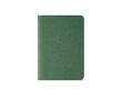 Carnet A6 à pages lignées et couverture en carton recyclé couleur vert foncé