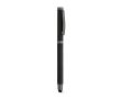 Stylo en acier inoxydable recyclé à encre noire Dokumental® couleur noir