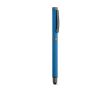 Stylo en acier inoxydable recyclé à encre noire Dokumental® couleur bleu