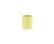 Mug en céramique à finition mate élégante sans anses 60 ml couleur jaune