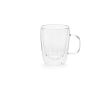 Tasse en verre borosilicaté double paroi 260 ml couleur transparent