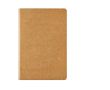 Carnet A5 à pages lignées et couverture en carton recyclé couleur naturel