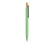 Stylo en aluminium recyclé et RPET à encre bleue Dokumental® couleur vert clair